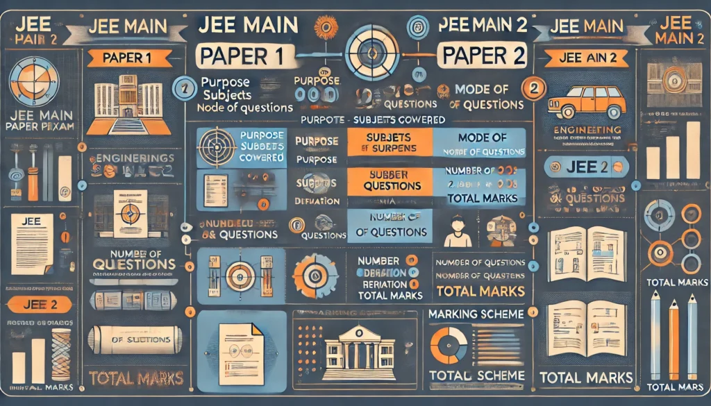 Difference Between JEE Main Paper 1 and Paper 2